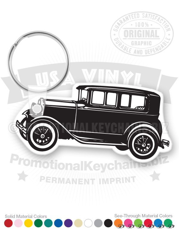 Vintage Coupe Vinyl Keychain