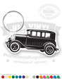 Vintage Coupe Vinyl Keychain