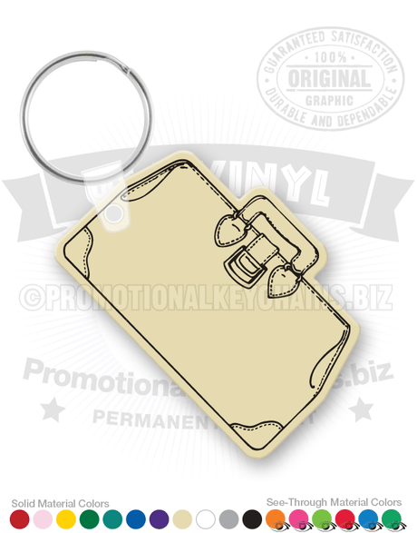 Vintage Satchel Suitcase Vinyl Keychain