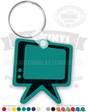 Vintage TV Vinyl Keychain