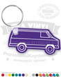 Vintage Van Vinyl Keychain