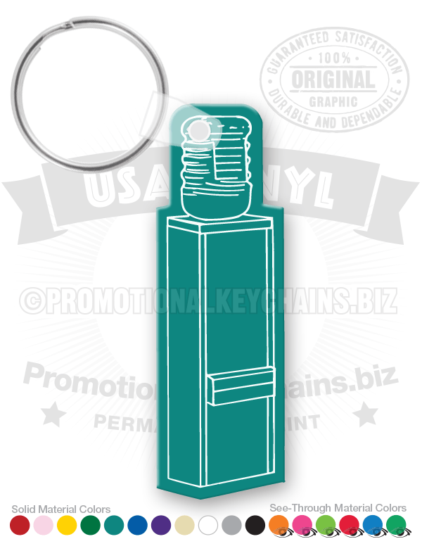 Water Cooler Vinyl Keychain