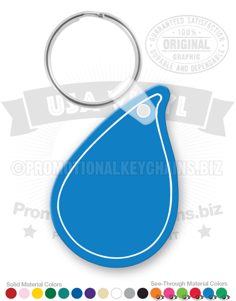 Water Drop Vinyl Keychain PK1425