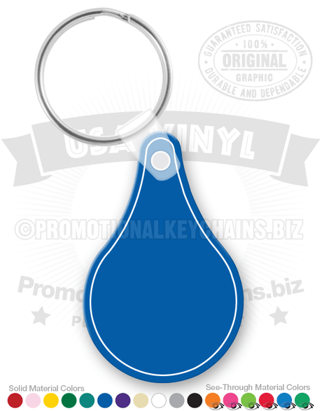 Water Drop Vinyl Keychain PK5685