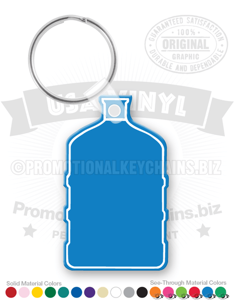 Water Jug Vinyl Keychain