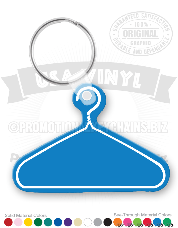 Wire Hanger Vinyl Keychain