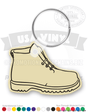Work Boot Vinyl Keychain