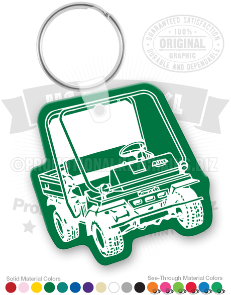 Work Utility Cart Vinyl Keychain