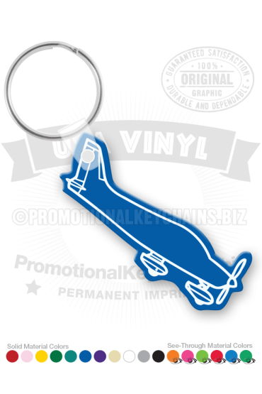 Airplane Vinyl Keychain PK4651