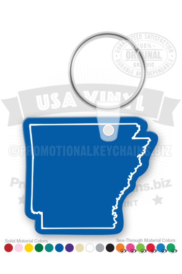 Arkansas State Vinyl Keychain PK6100AK