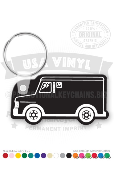 Armored Truck Vinyl Keychain PK5564