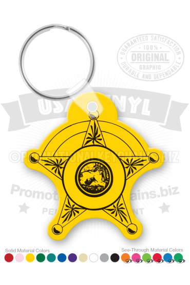 Badge Vinyl Keychain PK4660