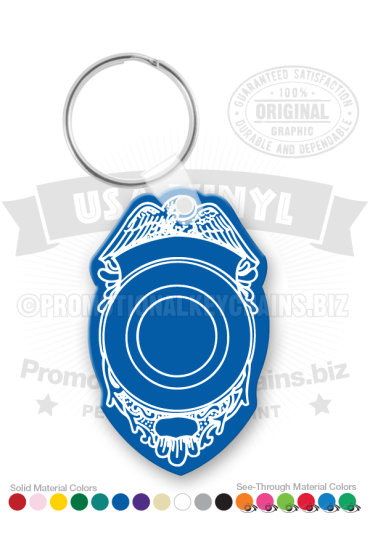 Badge Vinyl Keychain PK5610