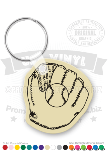 Baseball Mitt Vinyl Keychain PK5408