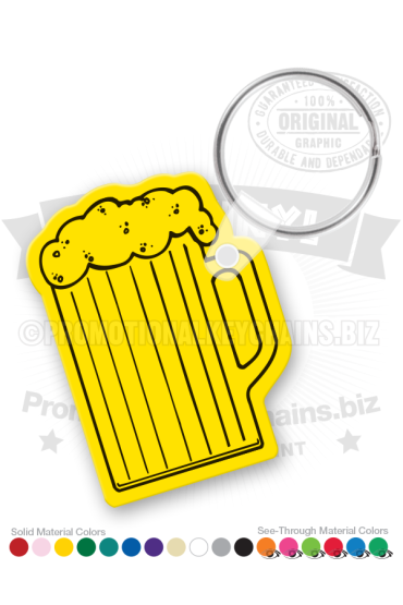 Beer Stein Vinyl Keychain PK6456