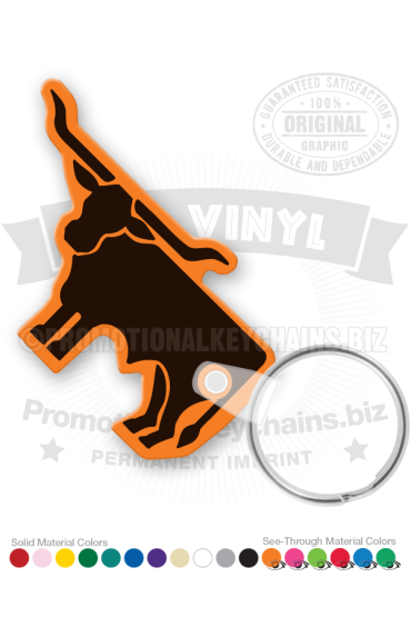 Bull Steer Vinyl Keychain PK3163