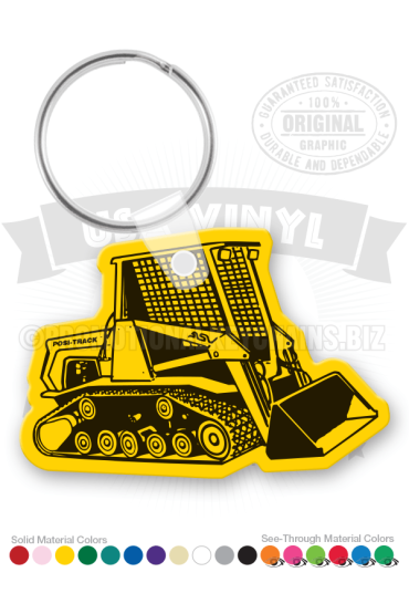 Bulldozer Vinyl Keychain PK8742