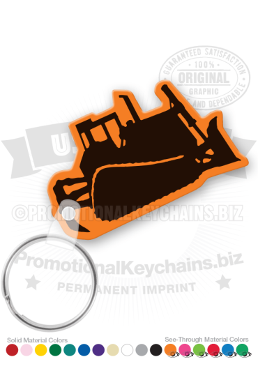 Bulldozer Vinyl Keychain PK7173