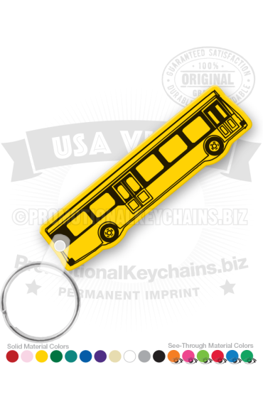 Bus City Vinyl Keychain PK7776