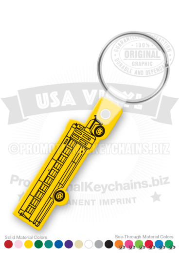 School Bus Vinyl Keychain PK3935