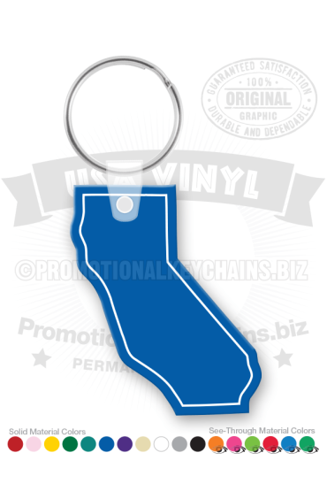 California State Vinyl Keychain PK6100CA