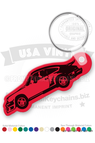 Car Porsche Vinyl Keychain PK8036