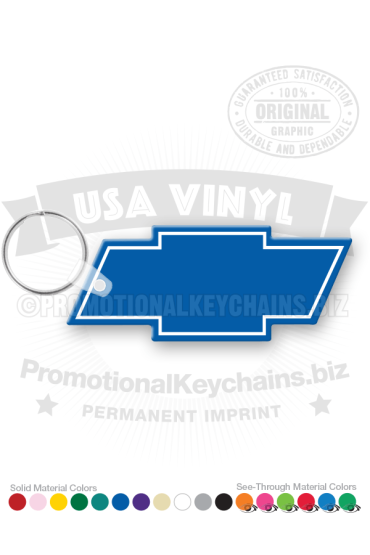 Chevy Bow Tie Vinyl Keychain PK7372