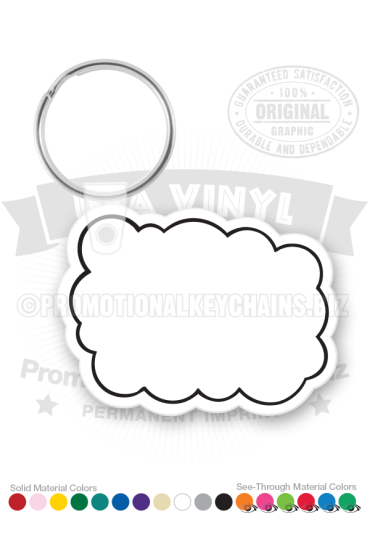 Cloud Vinyl Keychain PK6076