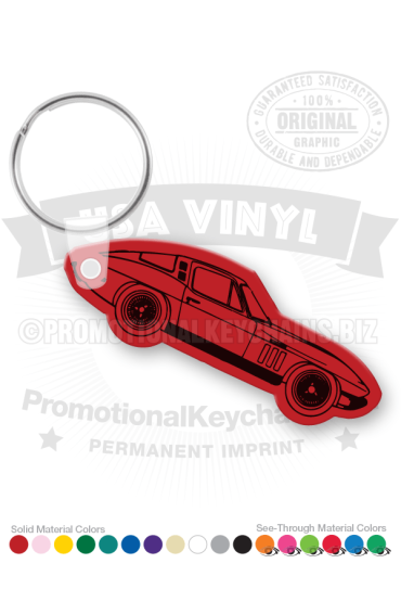 Corvette Car Vinyl Keychain PK4182