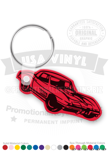 Corvette Car Vinyl Keychain PK4428