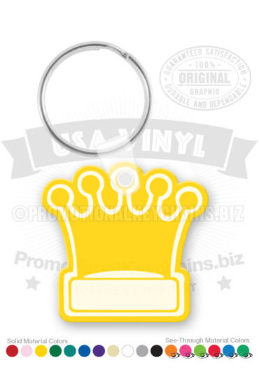 Crown Shape Vinyl Keychains
