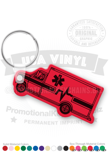 Ambulance Vinyl Keychain PK8042