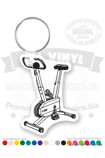 Exercise Bike Vinyl Keychain PK5691