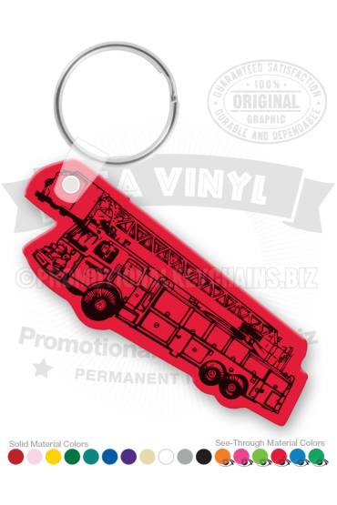 Fire Engine Vinyl Keychain PK4623