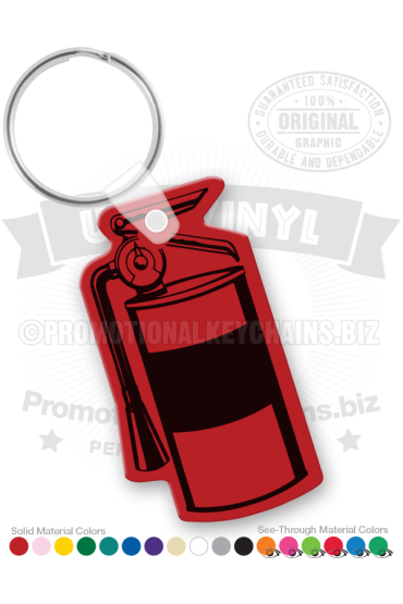 Fire Extinguisher Vinyl Keychain PK9667