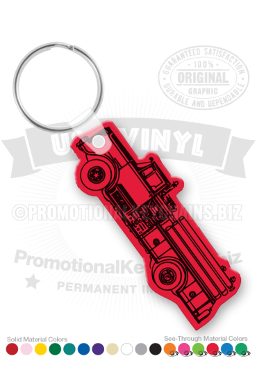 Fire Truck Vinyl Keychain PK3737