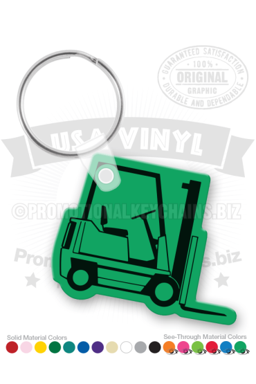 Forklift Vinyl Keychain