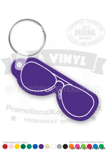 Glasses Vinyl Keychain PK7233