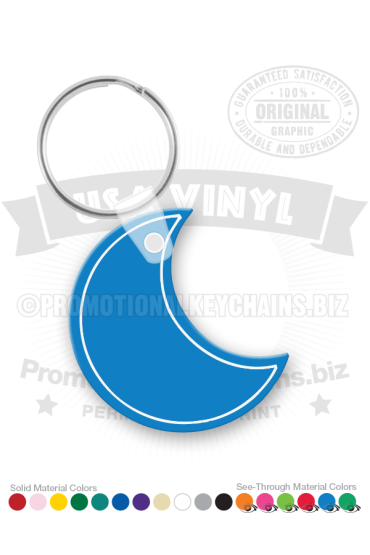 Half Moon Vinyl Keychain PK4648