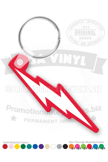 Lightning Bolt Vinyl Keychain PK6092