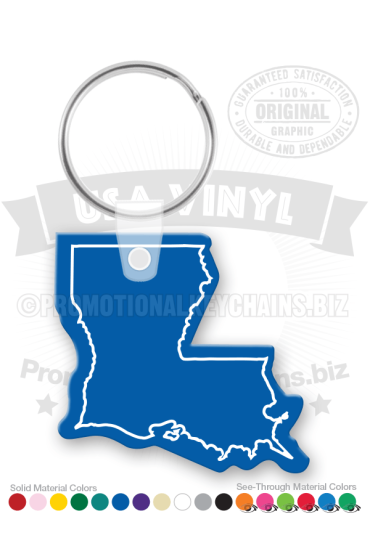Louisiana State Vinyl Keychain PK6100LA