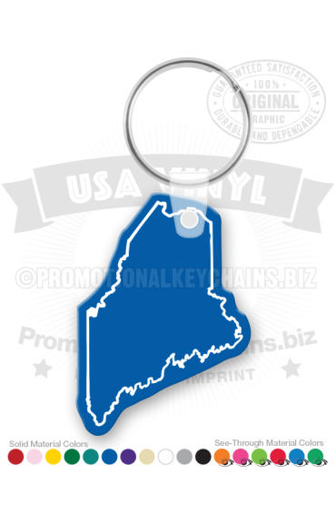 Maine State Vinyl Keychain PK6100ME