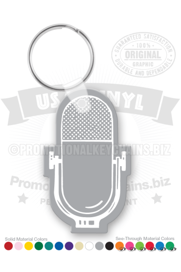Microphone Vinyl Keychain PK5949
