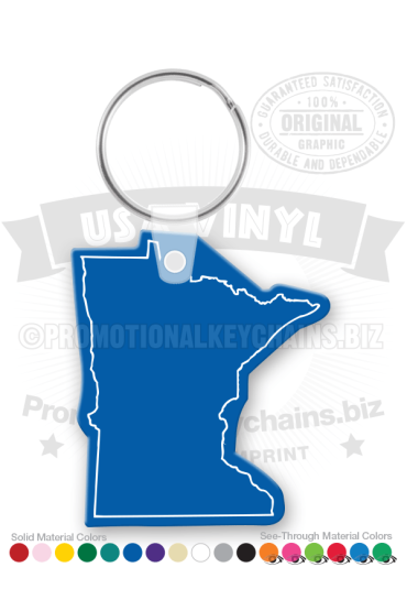Minnesota State Vinyl Keychain PK6100MN