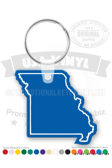 Missouri State Vinyl Keychain PK610MS
