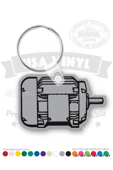 Electric Motor Vinyl Keychain PK5493