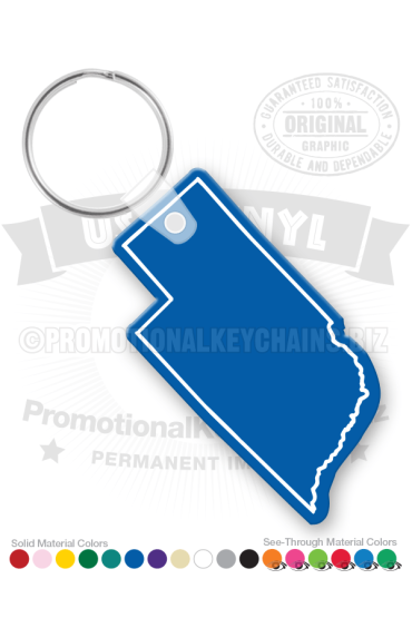 Nebraska State Vinyl Keychain PK6100NB