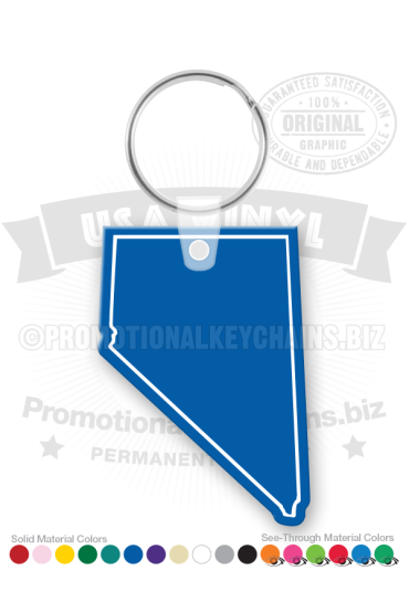 Nevada State Vinyl Keychain PK6100NV