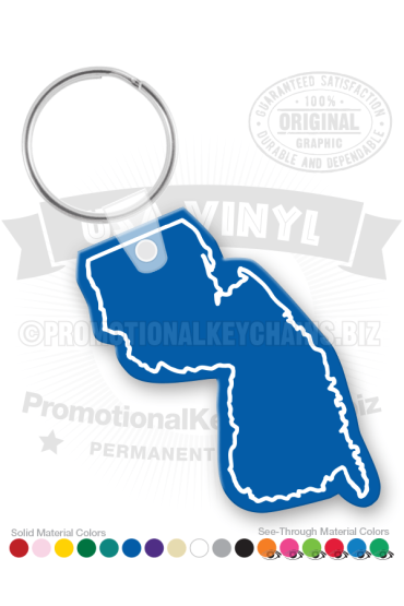 New Jersey State Vinyl Keychain PK6100NJ