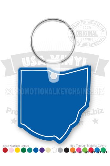 Ohio State Vinyl Keychain PK6100OH